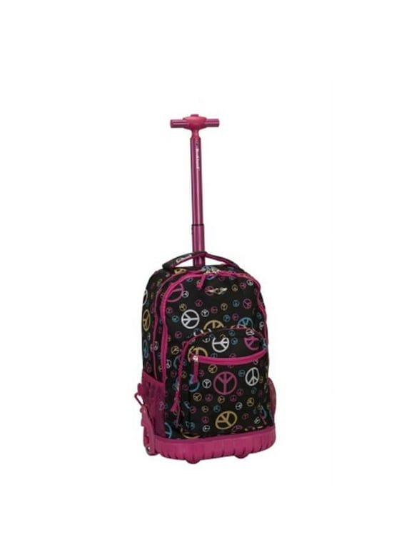 19 in. ROLLING BACKPACK - PEACE