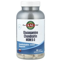 KAL Glocosamine Chondroitin MSM D-3, 120 Tablets
