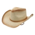 thumbnail image 4 of Shadoumai Straw Cowboy Hat For Women And Men With Shape It Brim Western Cowboy Hat, 4 of 9