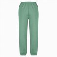 thumbnail image 5 of kpoplk Girls' Athletic Sweatpants Cute Baggy Jogger Pants with Drawstring and Pockets for Teen Girls(Mint Green,3-4 Y), 5 of 5