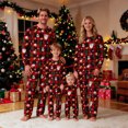 thumbnail image 2 of Family Christmas Pjs Round Neck Long Sleeves Cozy Pajamas 2 Piece Tops And Pants Winter Pajamas Family Christmas Outfits, 2 of 6