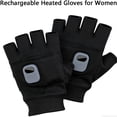 thumbnail image 7 of Heated Gloves for Women Rechargeable, Heated Fingerless Gloves, Portable Heating Glove with Digital Display, Hand Warmer, Reusable Smart Thermostatic Heating, for Outdoor Work, Cycling, 7 of 7