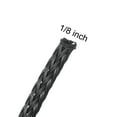 thumbnail image 2 of 50 Ft - 1/8 In Expandable Braided Cable Sleeving, PET Cable Management, Wire Wrap Loom Tube, Black, 2 of 7