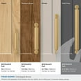 thumbnail image 3 of Amerock Ballard 6-5/16 inch (160mm) Center-to-Center Champagne Bronze Cabinet Pull, 3 of 6