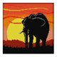 thumbnail image 2 of Cuadros Decorativos Juego de costura de punto de cruz DIY con estampado de elefante al atardecer de 14 quilates (D608) Likrtyny embutido en tela, 2 of 9
