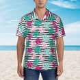 thumbnail image 4 of Balery Tropical Leaves Print Men's Hawaiian Shirts Short Sleeve Beach Shirt Relaxed Fit Vacation Button Down Shirts-XX-Large, 4 of 9