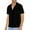 Black, variant on Casual Formal Shirts for Men Summer Solid Color Lace Short Sleeve Loose Lapel Slightly Transparent Stretch Basic Tops Business Lightweight Elegant Shirts Soft Clothes