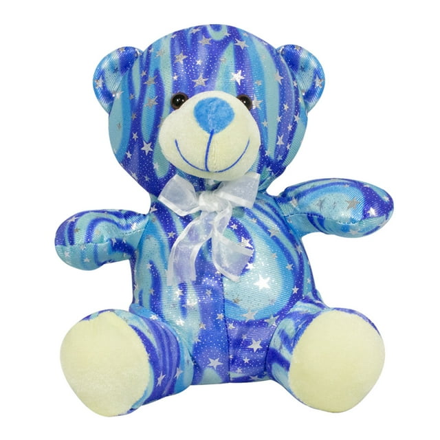 Oso de Peluche Tierno Galáctico Azul Importadora La Merced Tela Suave Hipoalergénica