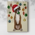 thumbnail image 2 of Christmas Boxer and Bauble Ball- Gallery Wrapped Canvas, 2 of 9