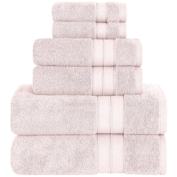 Modern Threads SpunLoft™ 6 Piece Adult Towel Set, Blush Pink