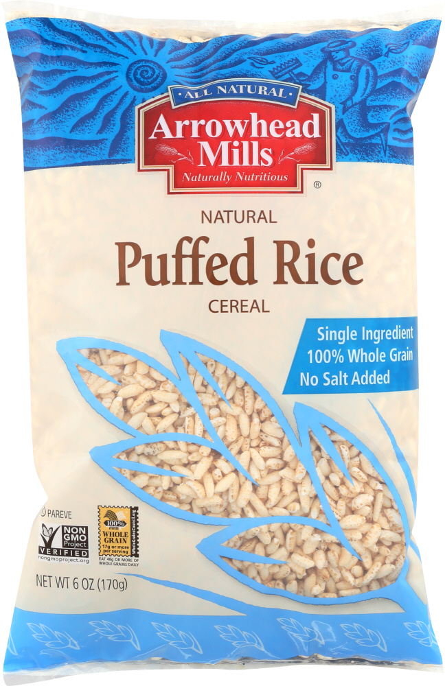 Natural Puffed Rice Cereal, 6 oz, 1 Pack