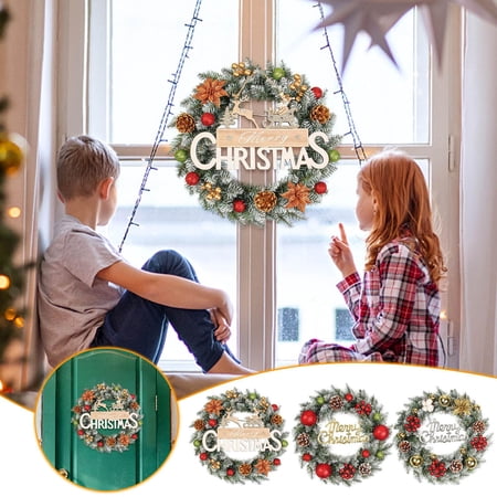 VBODN Wreath Indoor Outdoor Wreath Patriotic Romantic Wreath Artificial Flower Wreath Wedding Decoration Wreath