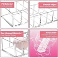 thumbnail image 4 of Caja de almacenamiento de cosméticos transparente (2 unidades, 25,3 x 9 x 4,8 cm), caja de plástico transparente con compartimentos., 4 of 5