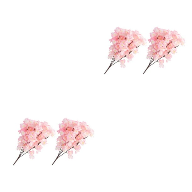 Ramo de flores de cerezo artificiales Yuarrent 2 piezas Rosa claro