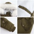 thumbnail image 7 of clear 50% off wycnly 2023 Winter Womens Parka Coat Thickened Overcoat for Women Winter Cozy Plush Lined Parka Jacket with Removable Hood Casual Pocket Loose Solid Zip up Fleece Outwear Up to 65% off, 7 of 7