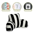 thumbnail image 6 of Majestic Home Goods Reading Pillow Vertical Stripe Black, 6 of 6