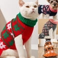thumbnail image 2 of Dot Print Pet Sweater Dress Warm Knitted Princess Dress for Christmas Festivities, 2 of 8