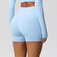 thumbnail image 4 of Women's High Waisted Biker Shorts with Pockets Stretchy Workout Yoga Legging Shorts, 4 of 8