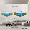 thumbnail image 3 of Elephant Stock Scenic View Of Emerald Bay Wall Art - Horizontal Multi Panel Canvas - 5 Pieceliving Room Wall Decor - Photography Nature Multi Panel - Beige And Green Decor - 80" x 36", 3 of 4
