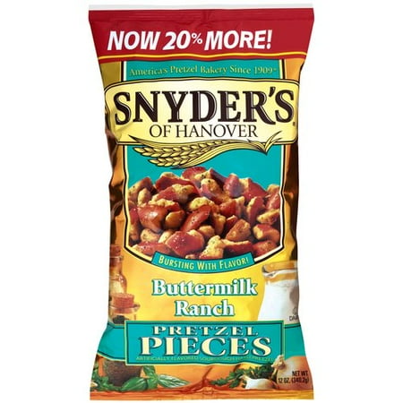 Snyder's Of Hanover Buttermilk Ranch Pretzel Pieces, 12 oz