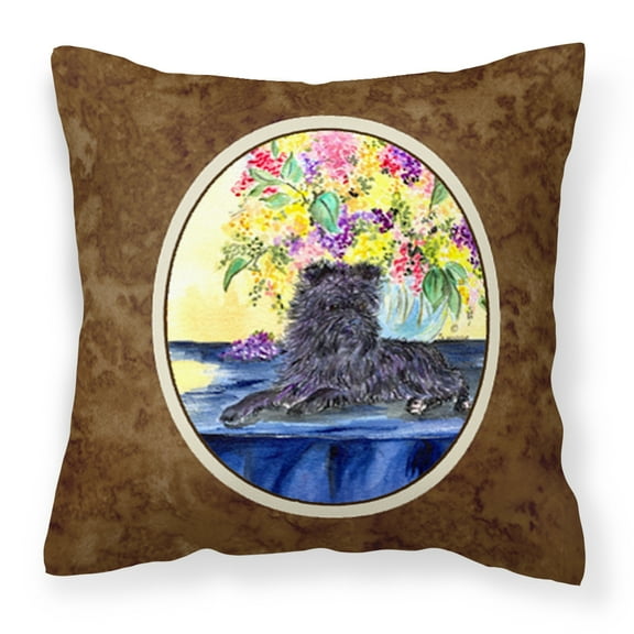 Carolines Treasures SS8296PW1414 Affenpinscher Fabric Decorative Pillow, 14Hx14W, multicolor