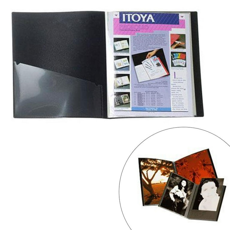  Itoya Art Profolio Portfolio 5 x 7 inches Storage Display  Book, 24 Sleeves for 48 Views : Photo Presentation Portfolios : Electronics