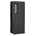 thumbnail image 6 of for Samsung Galaxy Z Fold 3 Wallet Case with RFID Blocking Credit Card Holder, Lichee Patterned Luxury PU Leather Folio Flip Kickstand Protective Shockproof Cover Women Men Phone Case,Black, 6 of 10