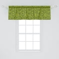 thumbnail image 2 of Ambesonne Nature Window Valance, Foliage Woody Environmental, 42" x 18", Olive Green Apple Green, 2 of 3