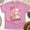 Azalea, variant on Joy To The World Snowman T-Shirt | Cute Holiday Candy Graphic Tee, Light Pink, Size XL
