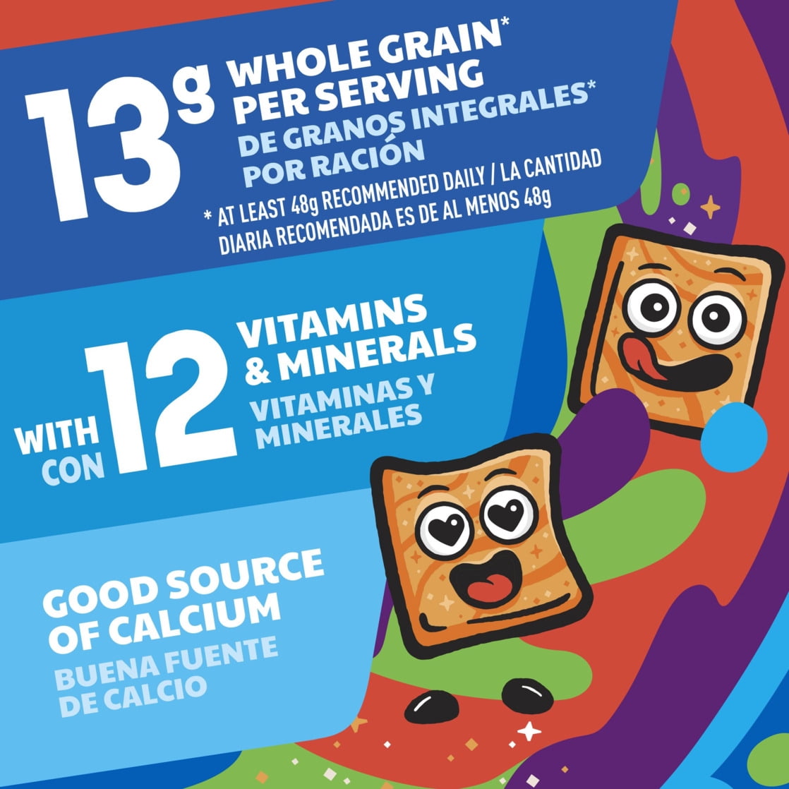 (2 pack) CinnaGraham Toast Crunch Breakfast Cereal with Whole Grain, Cinnamon, and Honey Flavor, 12 oz Box
