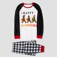 thumbnail image 2 of Happy Halothankmas Bigfoot Matching Family Pajamas, Funny Bigfoot Pajamas With Dog Size, Size NB - Men 6XL, 2 of 7