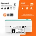 thumbnail image 4 of Rongta Wireless 4x6 Thermal Shipping Label Printer – Bluetooth Label Maker for Packages & Small Business, Works with Android/iOS/Windows (Green), 4 of 8