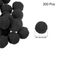 thumbnail image 2 of Pom Felt Balls Fabric 1.5cm 15mm Black for Crafts Project DIY 200 Pcs, 2 of 7