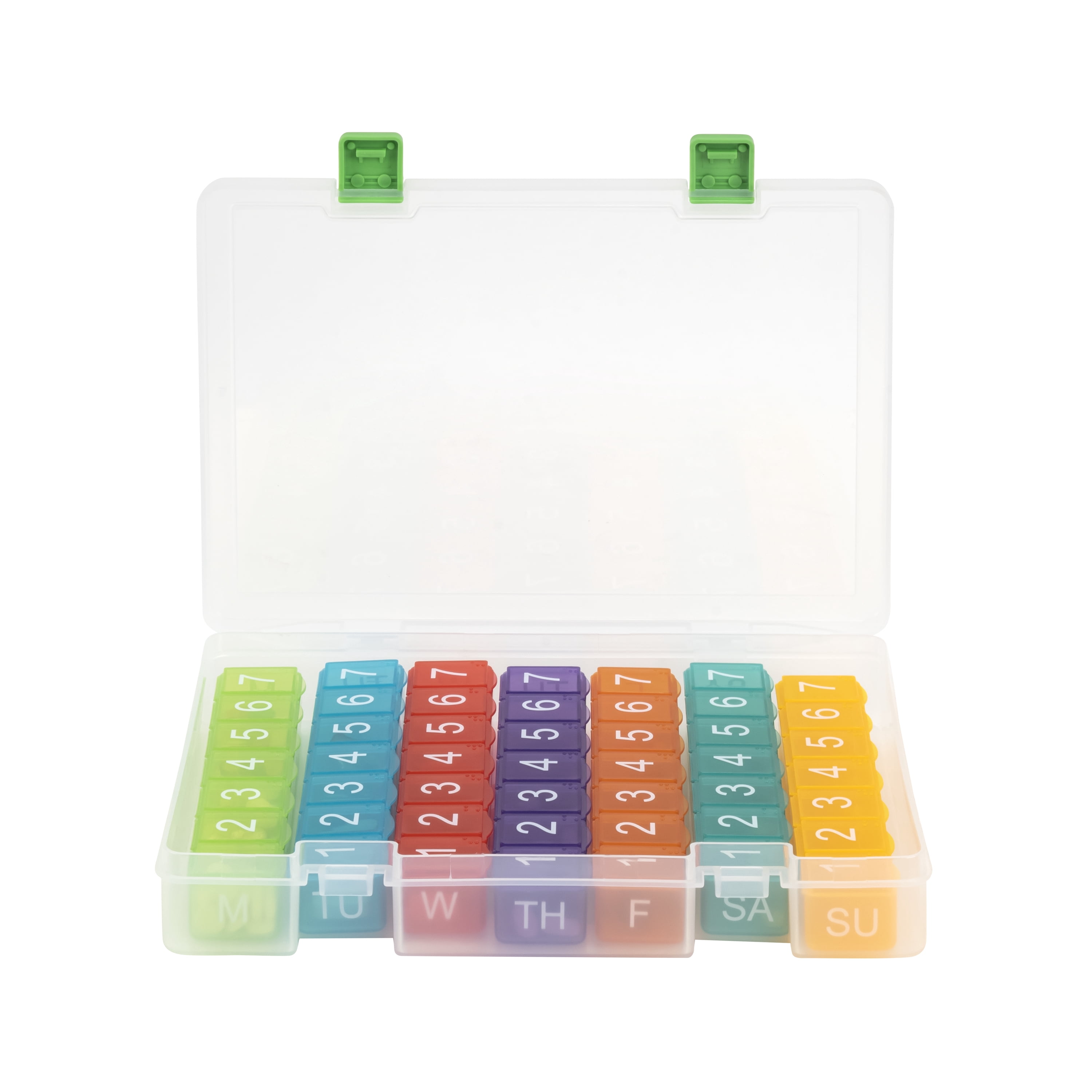 e-pill  7 Times a Day x 7 Day Weekly Pill Organizer with Clear Case