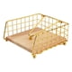 thumbnail image 1 of Servilletero decorativo de mesa con base de madera y brazo con peso, organizador moderno. Oro, 1 of 9
