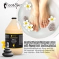 thumbnail image 3 of FOOT SPA Healing Therapy Massage Lotion, Peppermint & Eucalyptus, 128 oz - Body, Hand, Feet, 3 of 7