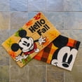 Mouse Fall Disney Mickey Mouse Natural Coir Hello Fall Door Mats Set, 18x30 Inches ...