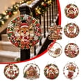 thumbnail image 3 of Christmas Diamond Art Painting Suncatcher, Acrylic Stained Window Hanging Sun Catcher, Gemstone Diamond Beads Painting Art Suncatchers for Xmas Window Wreath Decor, 3 of 8