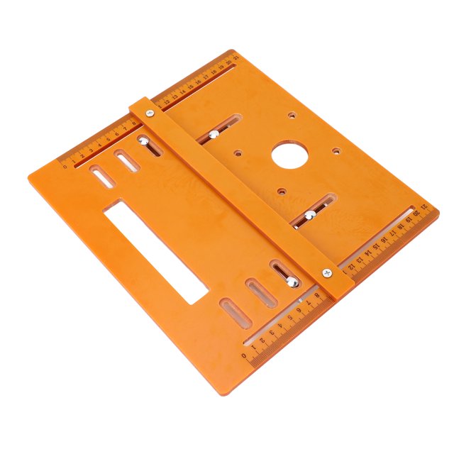 Tablero de Guía de Cortador de Mano, Sin deformación, placa, base de la Mácina de Corte 45 Grados Corte Oblicuo de 28x25 cm Rango de Montaje con Sujetadores para Motor de 4