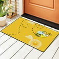 thumbnail image 2 of XMXY Yellow Funny Flying Bee Area Rugs Doormat Outdoor Entrance, Facecloth Non-slip Floor Mat Rug for Living Room Kitchen Sink Area Indoor,36"x24", 2 of 9