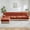 Red, variant on 135" L Shaped Pet-friendly Velvet Fabric, Chesterfield Style Sofa, Tassel Skirt, Slightly Curved Square Armrests, Free Combination, Ergonomic Design for Living Rooms Rest Areas Bedroom (Red)