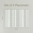 thumbnail image 5 of over&back Set of 4 Reversible Woven Placemats - Colorful Dining Room Table Mat - UVA/UVB-Proof Polypropylene - Indoor and Outdoor Kitchen and Home Decor - Striped - Green - Rectangle, 5 of 12