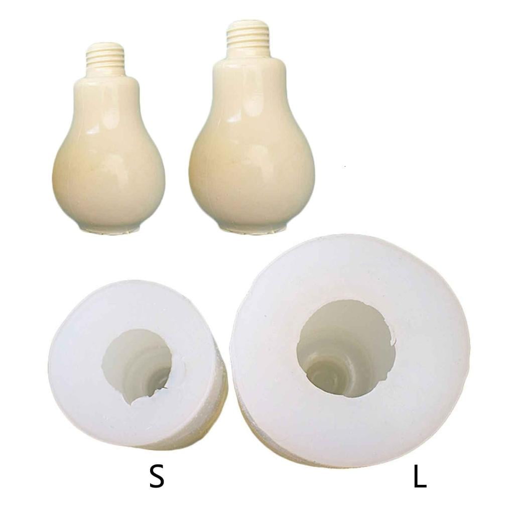 Bulb-shape Silicone Mold Candle Mold Non-stick Easy to De-mold for Making Candle