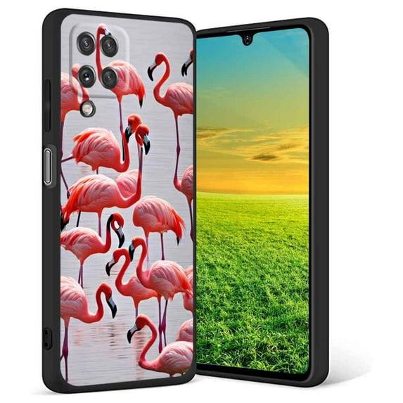 Flamingo-239 Phone Case, Degined for Samsung Galaxy A12 Case Men Women, Flexible Silicone Shockproof Case for Samsung Galaxy A12