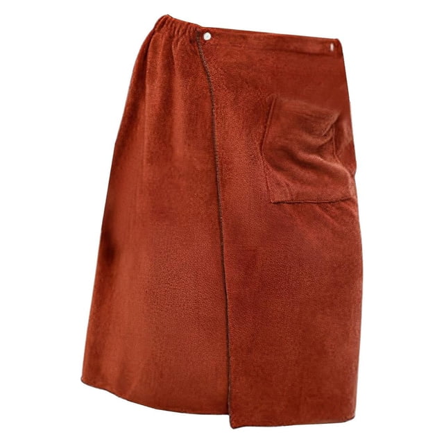 Toalla de baño de microfibra para hombre, toalla envolvente, secado rápido, 70 cm x 140 cm, cómoda café