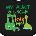 thumbnail image 4 of Inktastic My Aunt and Uncle Love Me Dinosaur Boys Baby Bib, 4 of 4