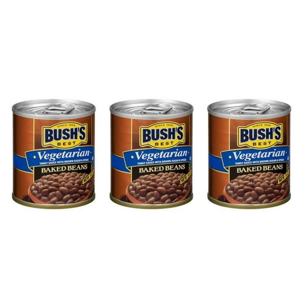 (3Pack) Bush's Best Baked Beans Vegetarian 8.3 oz