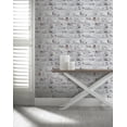 thumbnail image 2 of Arthouse White Washed Brick Realistic Wallpaper, Modern Home Décor, 2 of 8