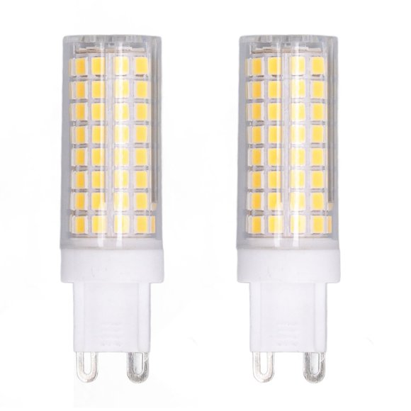 Bombilla G9 102 LED regulable Protección ocular Luz natural Bombilla de 10 W para lámpara de mesa Lámpara de araña CA 100‑120 V 2 piezas
