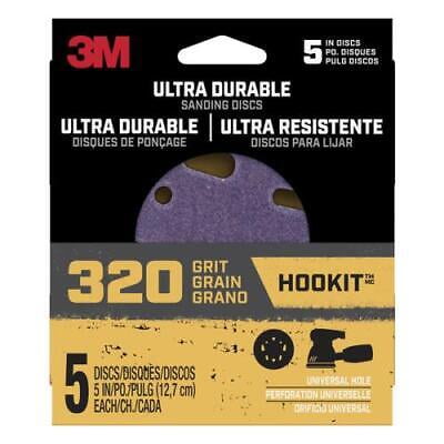 

3M Hookit 5 in. Ceramic Hook and Loop Ultra Durable Sanding Disc 320 Grit Ultra Fine 5 pk